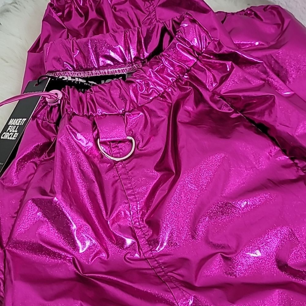 1751 JOLLIE & JOE Metalic Foill Drawstring Cargpo Joggers NWT - Picture 3 of 8